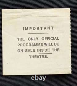 100% ORIGINAL David Bowie 1973 Hammersmith Odeon Concert Ticket Stub