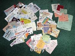 100+ USED CONCERT TICKET STUBS! MASSIVE COLLECTION 1970s-2000s LOTS OF RARITIES