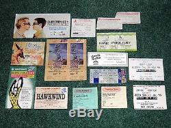100+ USED CONCERT TICKET STUBS! MASSIVE COLLECTION 1970s-2000s LOTS OF RARITIES