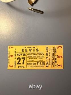 11 -17-1976 Elvis Presley Concert Ticket Stub