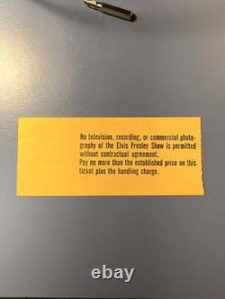 11 -17-1976 Elvis Presley Concert Ticket Stub