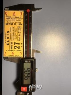 11 -17-1976 Elvis Presley Concert Ticket Stub