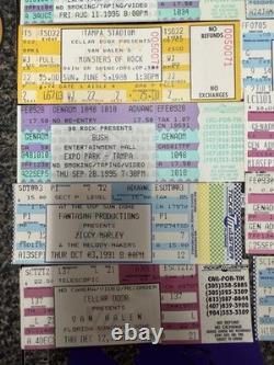 12 unused concert ticket lot megadeth primus springsteen halen etc 80's 90's