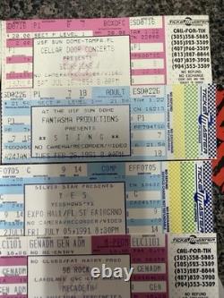 12 unused concert ticket lot megadeth primus springsteen halen etc 80's 90's