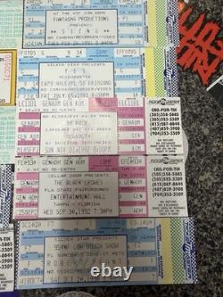 12 unused concert ticket lot megadeth primus springsteen halen etc 80's 90's