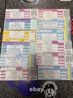 12 unused concert ticket lot megadeth primus springsteen halen etc 80's 90's
