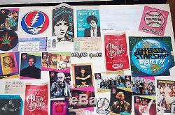 153pc Rock Pop Backstage Pass Concert Ticket Stub Pin Promos Lot 1970's-2014
