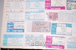 158pc Rock Pop Concert Ticket Stub Collection Lot 1978-2015 Queen Who Elton ACDC