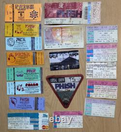 18 PHISH Vintage Ticket Stub Lot LA Concert Tour 1994-03 Crew Lot California