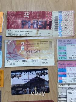 18 PHISH Vintage Ticket Stub Lot LA Concert Tour 1994-03 Crew Lot California