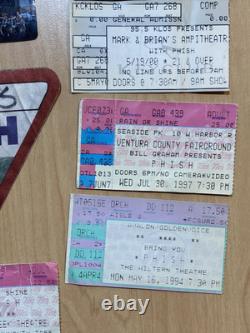18 PHISH Vintage Ticket Stub Lot LA Concert Tour 1994-03 Crew Lot California