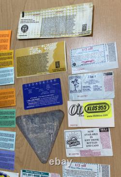 18 PHISH Vintage Ticket Stub Lot LA Concert Tour 1994-03 Crew Lot California