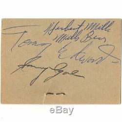 1952 AUTOGRAPH WOODY HERMAN MILLS BROTHERS TOMMY EDWARDS Concert Ticket Stub DC