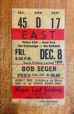 1960s -70s Authentic Rock Concert Ticket Stub Display Jimi Hendrix Supertramp ++