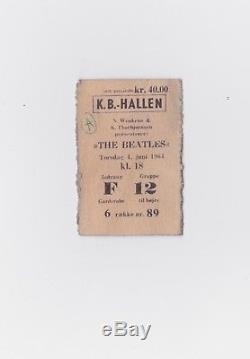 1961 Beatles Concert Ticket Stub