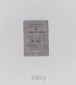 1963 Beatles Concert Ticket Stub