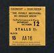 1963 Rolling Stones Everly Brothers Bo Diddley Concert Ticket Stub Doncaster Uk