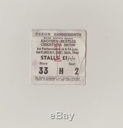 1964 Beatles Christmas Show Concert Ticket Stub