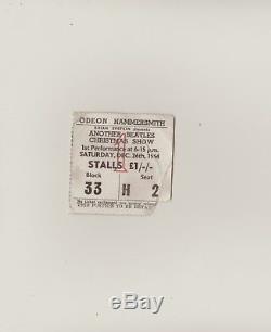 1964 Beatles Concert Ticket Stub (u. K)