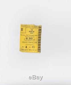 1964 Beatles Concert Ticket Stub (u. K)