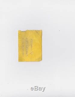 1964 Beatles Concert Ticket Stub (u. K)