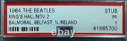 1964 The Beatles Concert Ticket Stub King's Hall, Belfast, North Ireland PSA