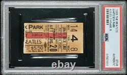 1965 Beatles Concert PSA Ticket stub Chicago White Sox Comiskey Park 8/20 Pop 3