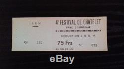 1965+Claude francois+ticket stub+ticket concert+The Animals+Michèle Torr