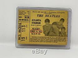 1965 The Beatles Authentic CONCERT TICKET STUB Atlanta Stadium Mega Rare