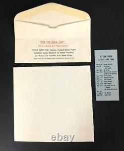 1966 Beatles Concert Ticket Stub + Mailer U. S. Tour JFK Stadium Philadelphia