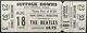 1966 Beatles Unused Concert Ticket Boston Suffolk Downs Vintage Fab 4 + Loa