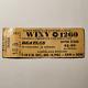 1966 Cleveland Stadium Beatles Genuine Concert Ticket Wixy 1260
