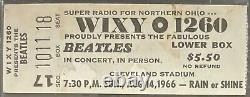 1966 Cleveland Stadium Beatles Slabbed Concert Ticket Authenticated iCert
