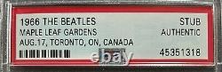 1966 Maple Leaf Gardens The Beatles Slabbed Concert Ticket Authenticated PSA