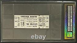 1966 Suffolk Downs The Beatles Slabbed Concert Ticket Authenticated iCert