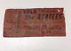 1966 The Beatles Concert Ticket Stub 1966 Dodger Stadium Los Angeles Ca Usa