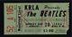 1966 The Beatles Concert Ticket Stub Dodger Stadium Los Angeles California Usa