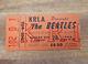 1966 The Beatles Dodger Stadium Concert Ticket Stub Krla August 28th Original