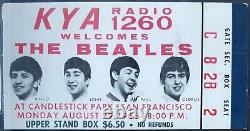 1966 The Beatles Final Concert Ticket Stub Candlestick Graded & Slabbed EX 5 PSA