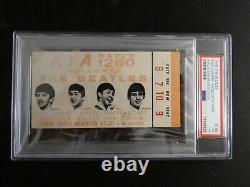 1966 The Beatles Final Concert Ticket Stub Candlestick Graded & Slabbed PSA