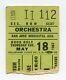 1967 Jefferson Airplane San Jose, Ca Concert Ticket Stub Chocolate Watchband