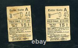 1967 JIMI HENDRIX EXPERIENCE 2 Forest Hills Ticket Stubs MONKEES Concert Program