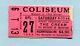 1968 The Cream Frank Zappa Mothers Concert Ticket Stub Coliseum Chicago Clapton