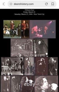 1968 The Doors Fillmore East March 23 New York Concert Ticket Stub Jim Morrison