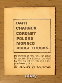 1968 The Doors Forum Los Angeles 12/ 14 Concert Ticket Stub Jim Morrison F2