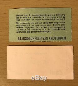 1968 The Doors / Jefferson Airplane Amsterdam Concert Ticket Stub Jim Morrison