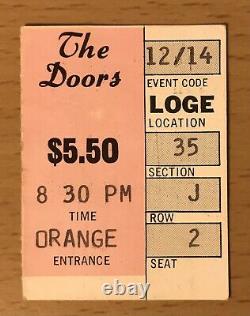 1968 The Doors Los Angeles Forum Concert Ticket Stub Jim Morrison The End 35 J 2