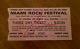 1969 Grateful Dead / Ted Nugent / Santana / Turtles Concert Ticket Stub Miami Fl