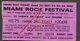 1969 Grateful Dead Johnny Winter Canned Heat Concert Ticket Stub Miami Rock Fest