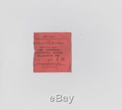 1969 Led Zeppelin Concert Ticket Stub (torn)